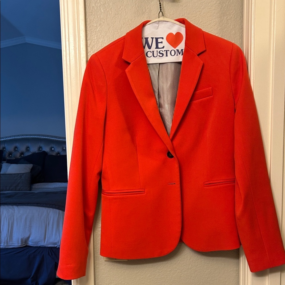 J. Crew Vibrant Red Women's Blazer